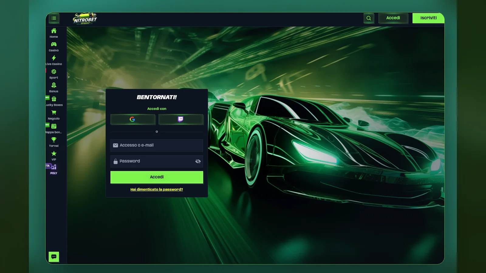 Nitrobet login