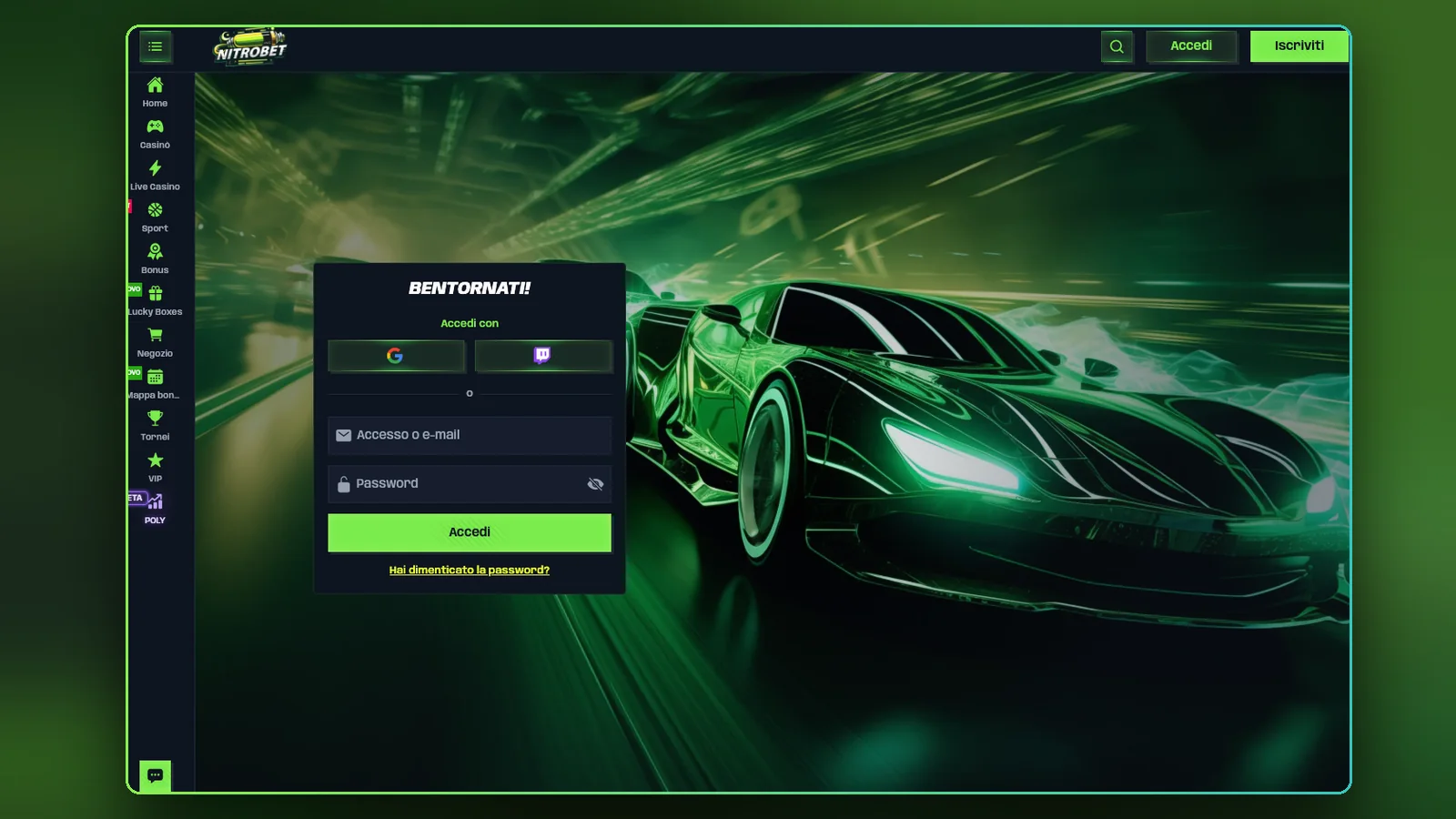La pagina delle promozioni di Nitrobet, da leggere prima del primo deposito.