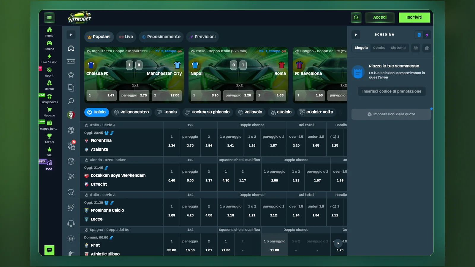 Nitrobet scommesse